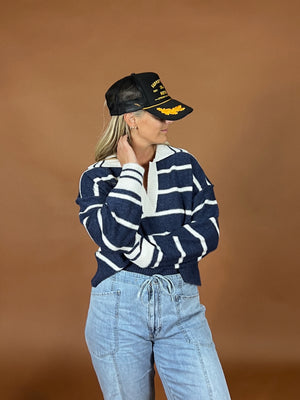 Marina Blue Soft Pullover