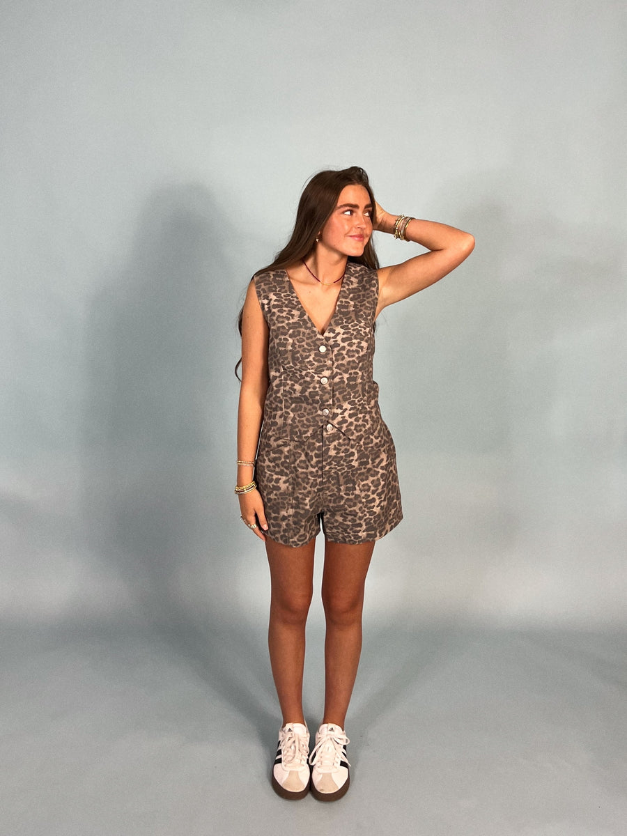 Going Everywhere Leopard Short Set