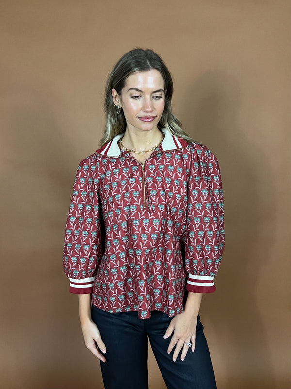 Made You Look Collared Top