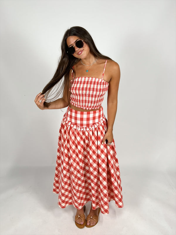 Like Honey Gingham Set
