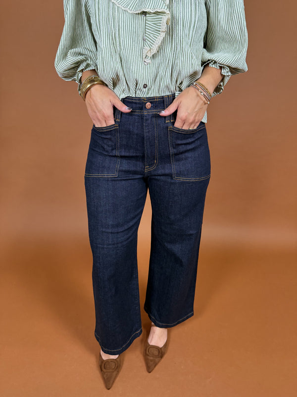 Valley Girl Wide Leg Jeans | Rinse