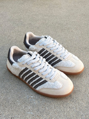 Beige Shearling Stevie Sneaker