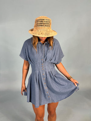 Off The Cuff Denim Dress