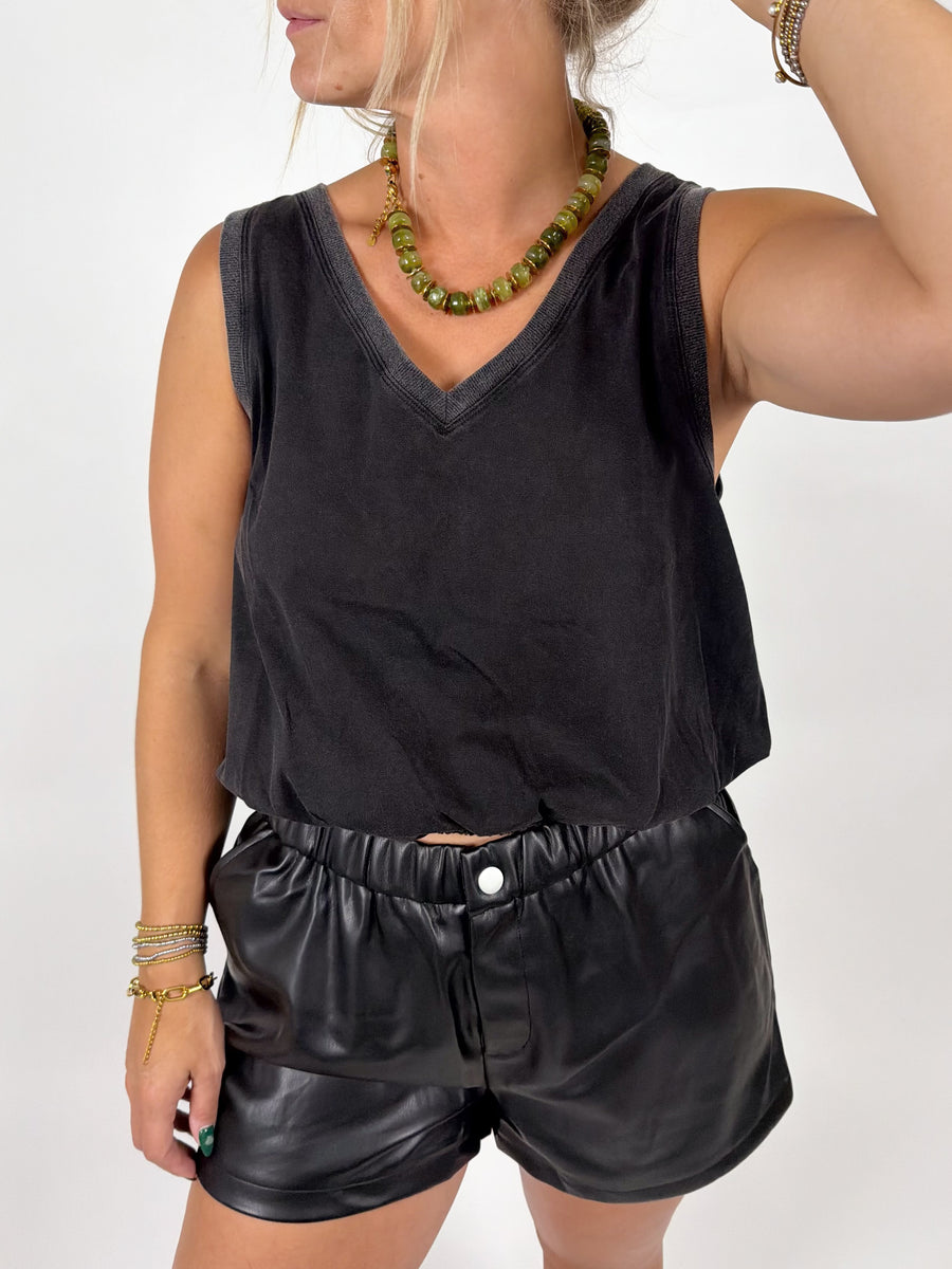 Reese Leather Shorts