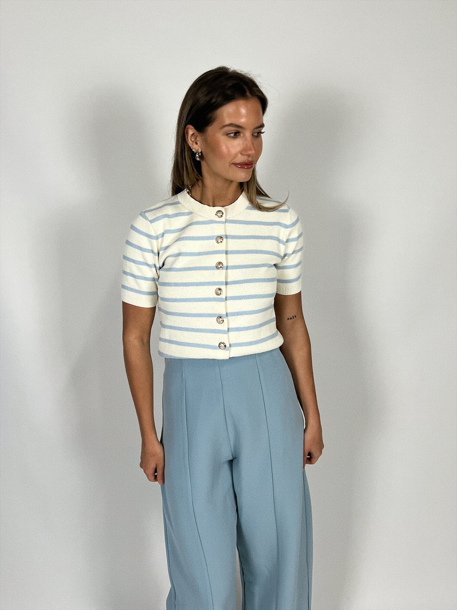 Icey Stripe Knit Top