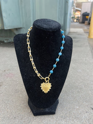 Intricate Heart Charm Necklace