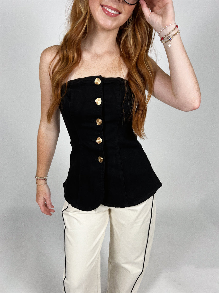 First Class Strapless Top