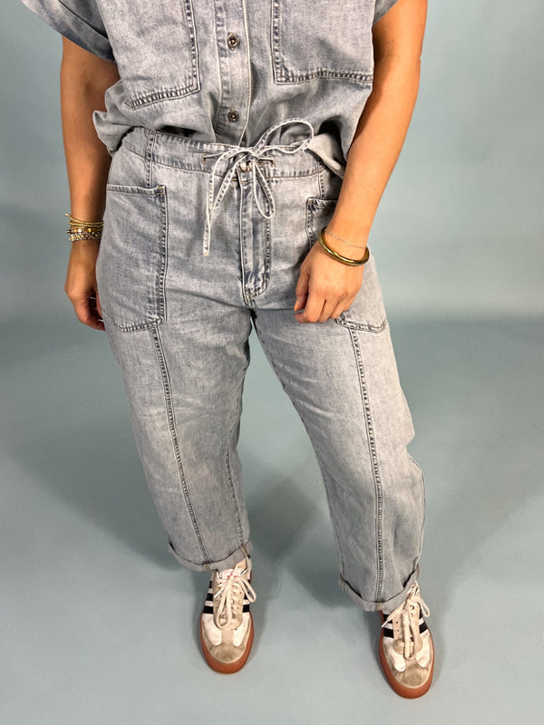 Villa Drawstring Jeans | Wild Card
