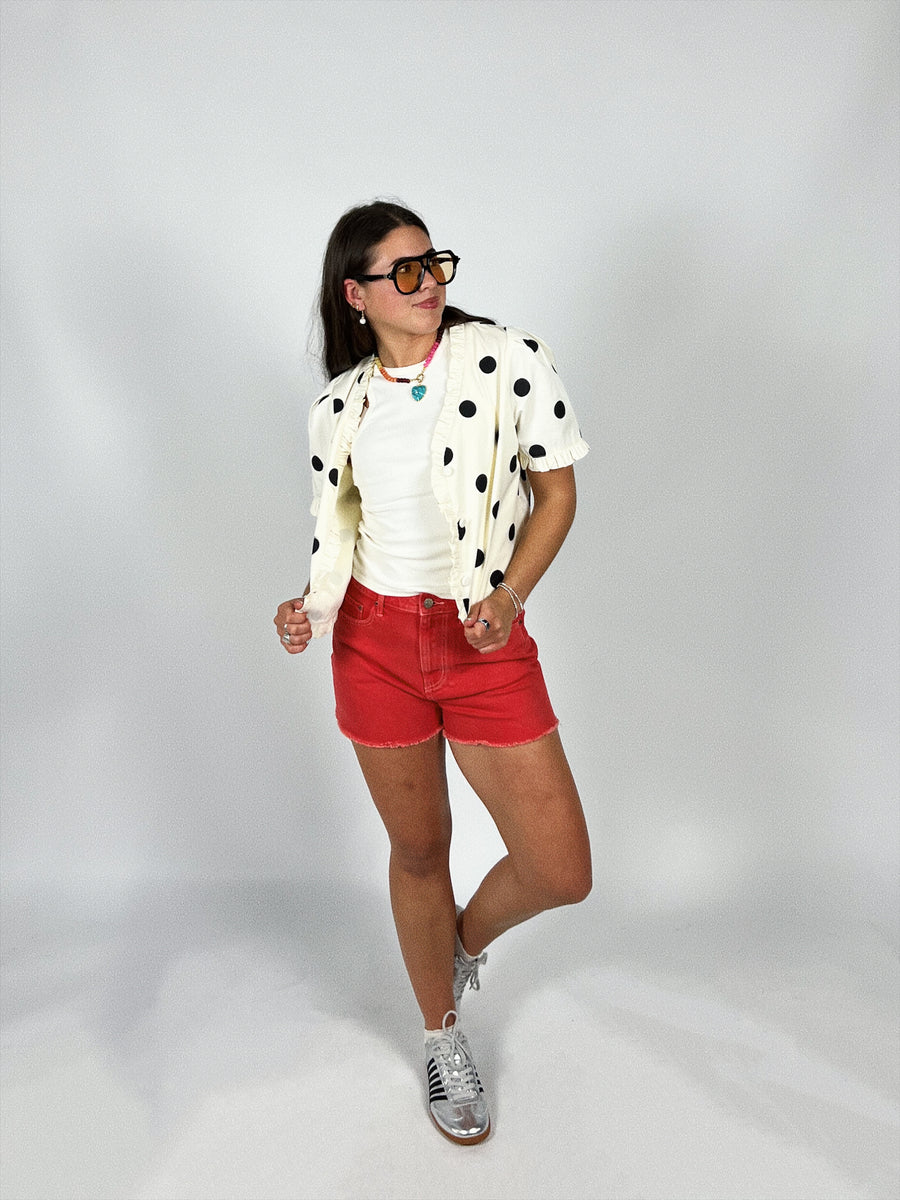 Troublemaker High Rise Short | Chili Pepper