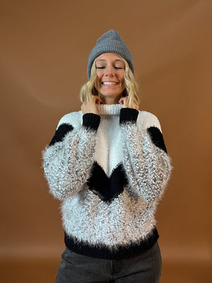 Chickadee Color Block Sweater