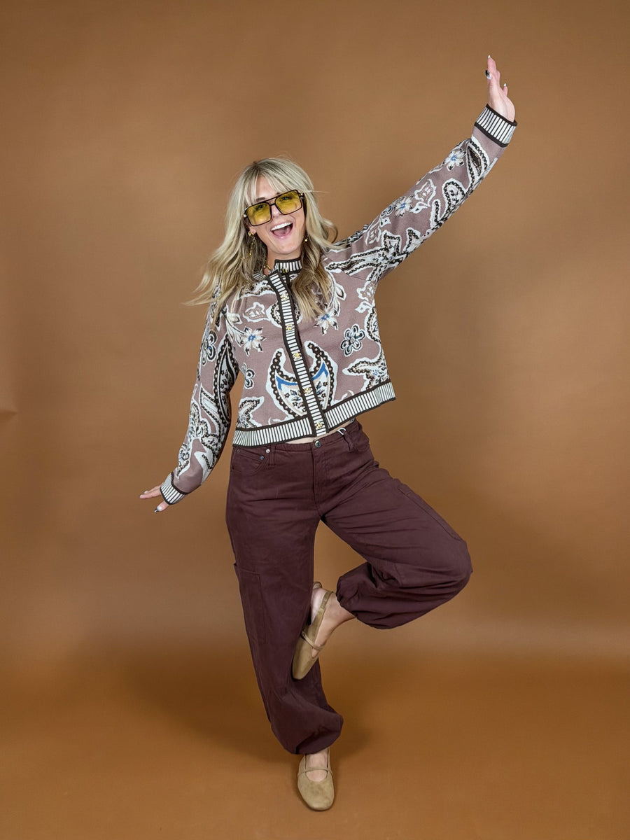 Vintage Paisley Cardigan