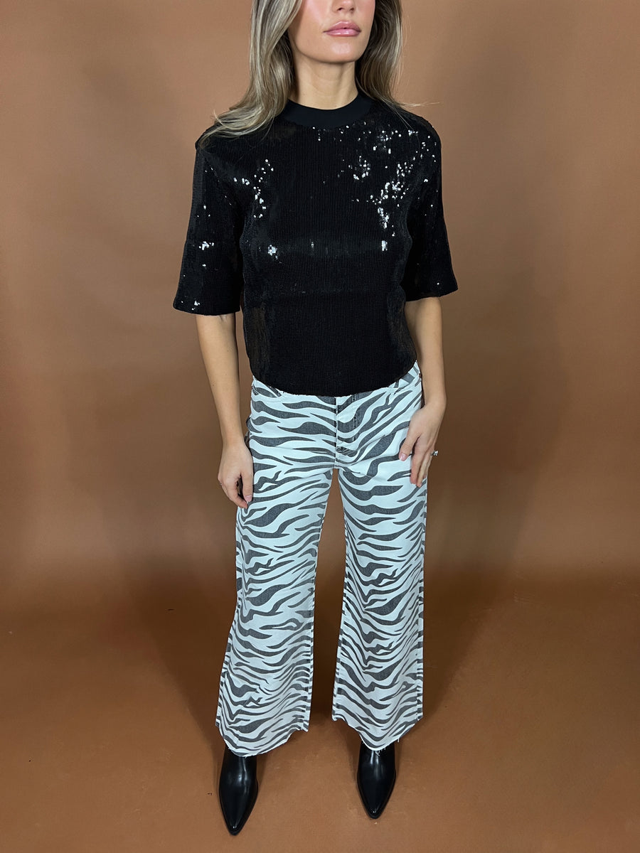 Far Out High Rise Jean | Zebra