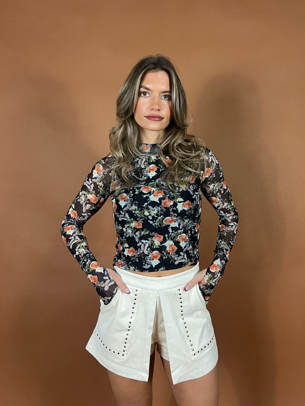 Eden Floral Mesh Top