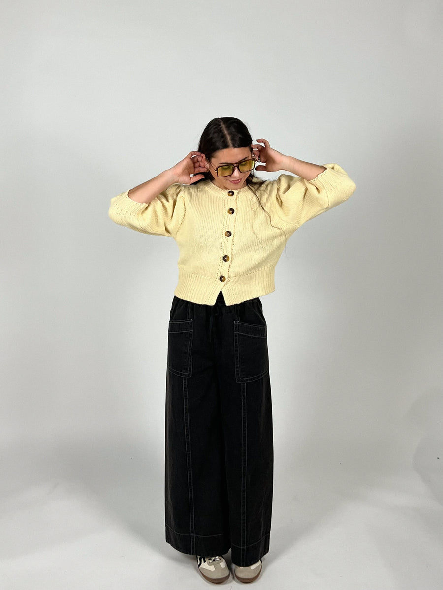 Mae Puff Sleeve Knit Top