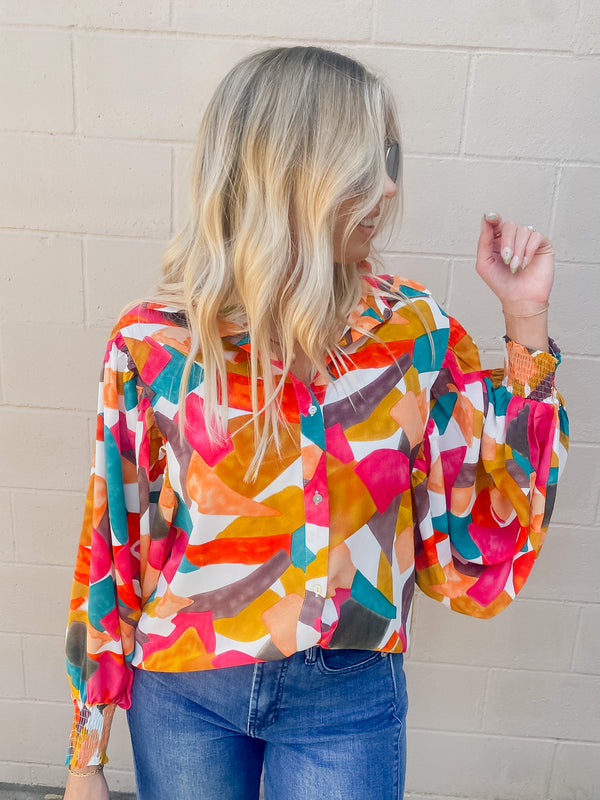 George Geometric Blouse