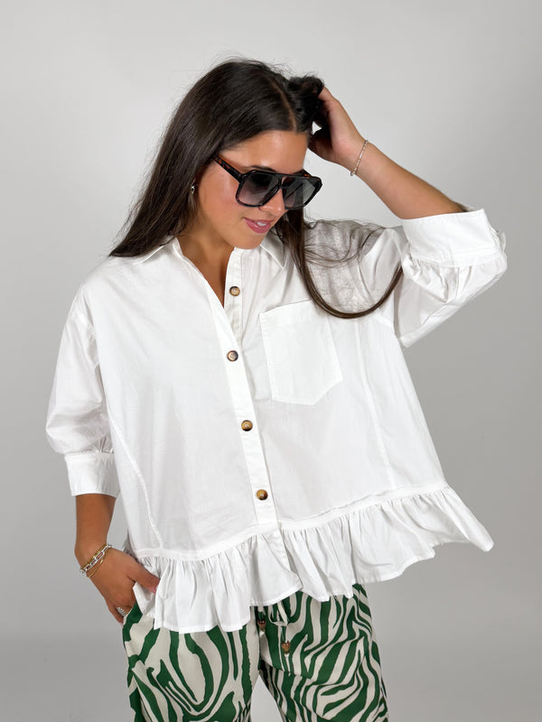 Stadium Saturday Poplin Top