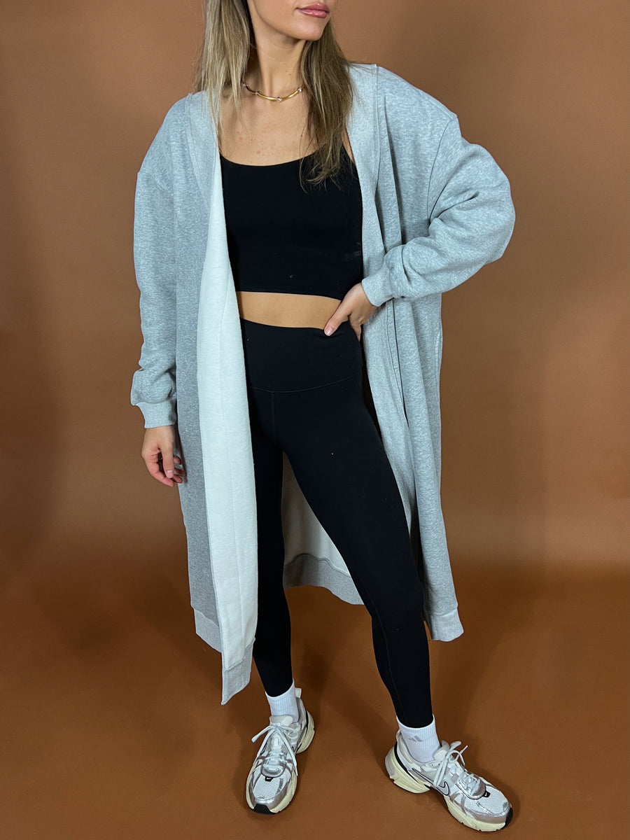 Grey Skies Long Cardigan