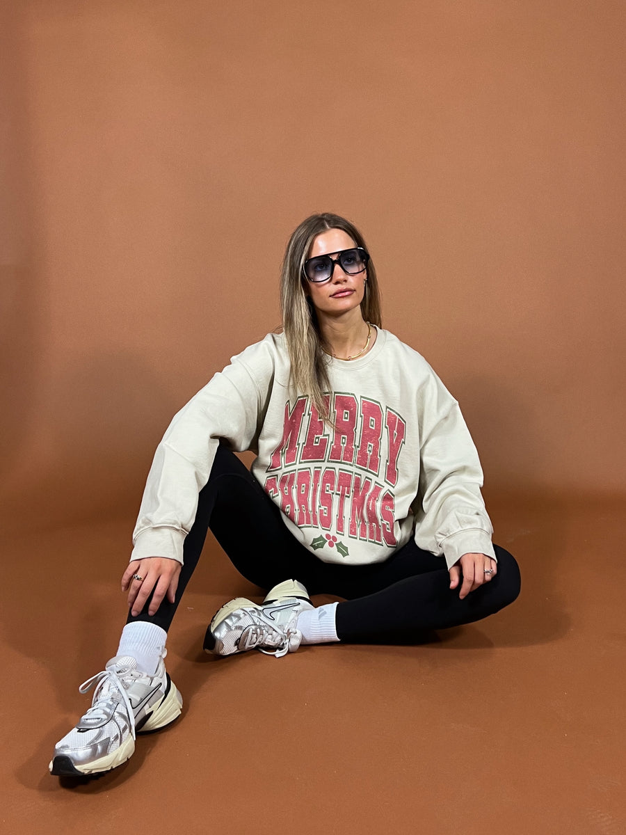Merry Christmas Oversized Sweatshirt