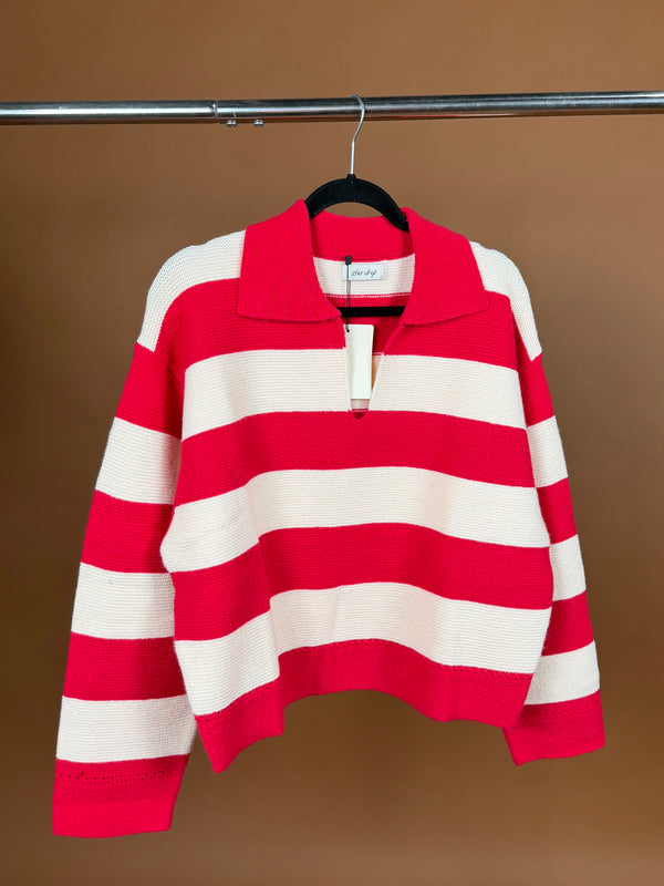 Good Sport Collared Sweater