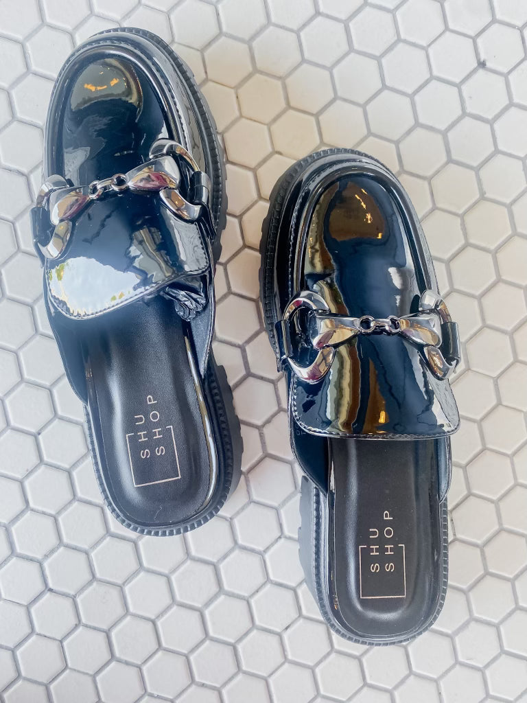 Tiffany Black Patent Leather Loafer