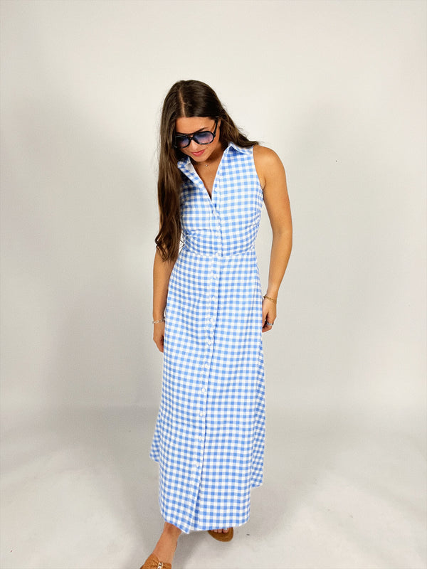 Gene Gingham Maxi
