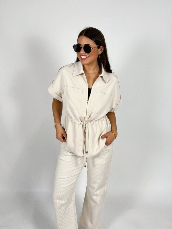 Hampton Drawstring Blouse