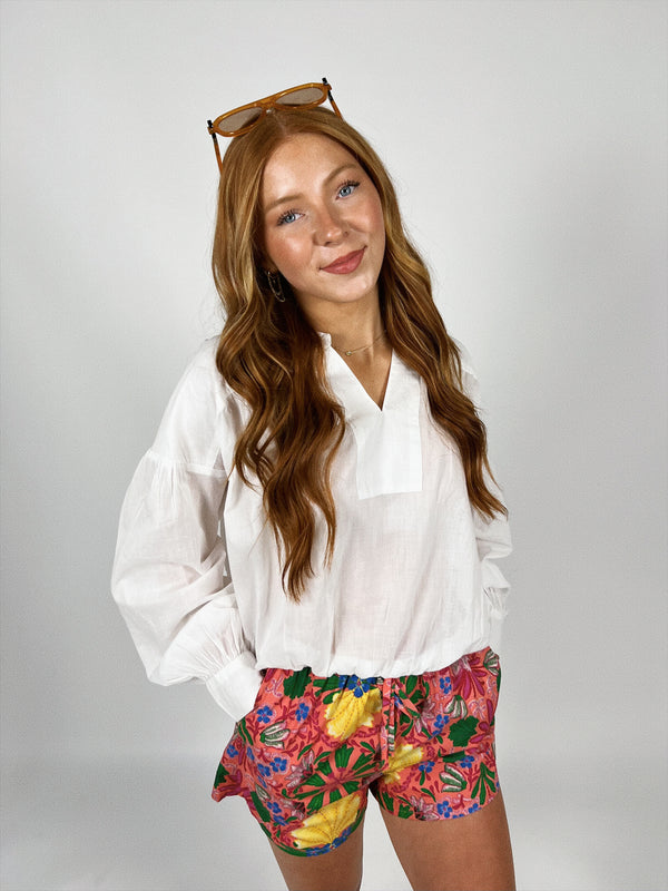 Nora Floral Shorts