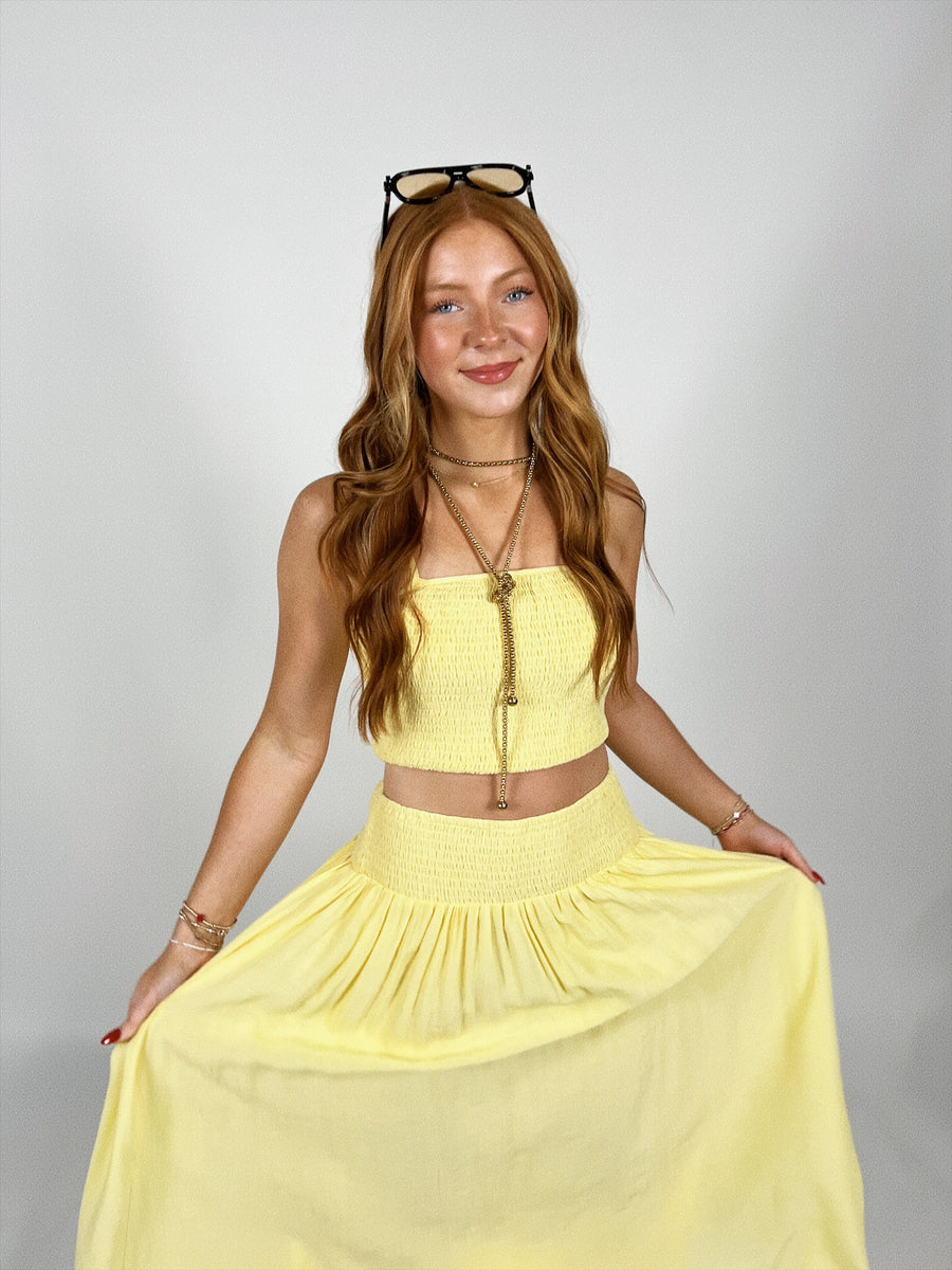 Libby Smocked Skirt Set