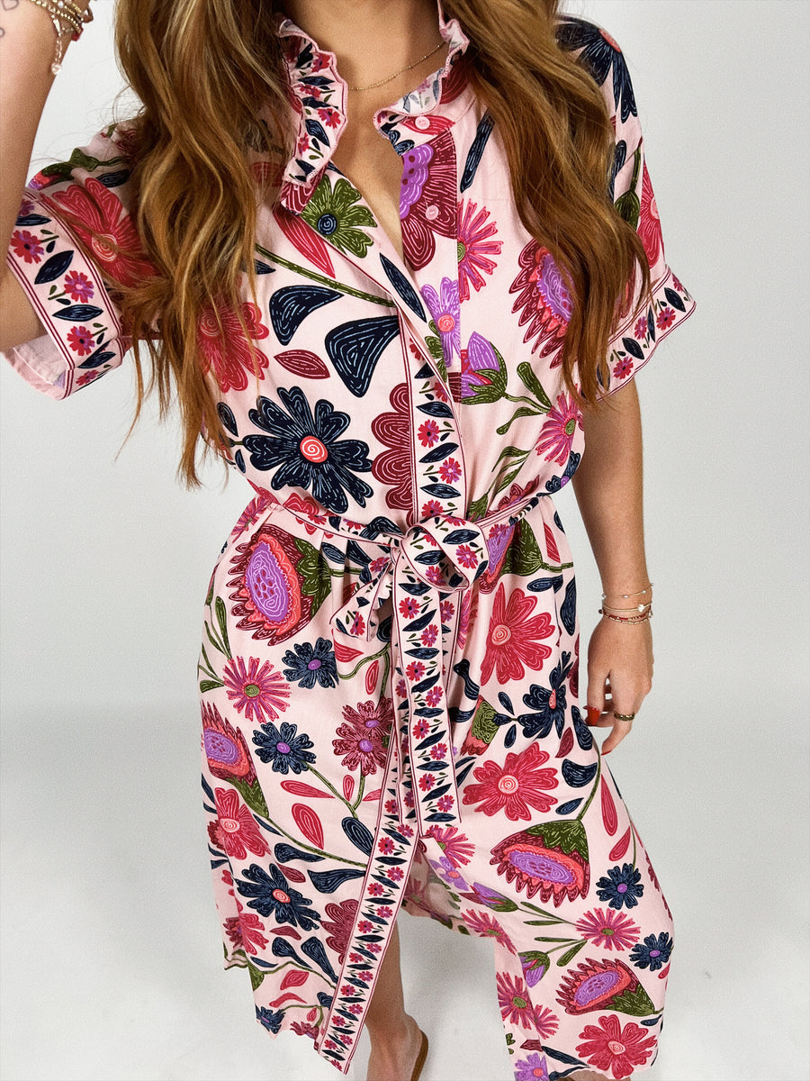 Garden Party Floral Midi