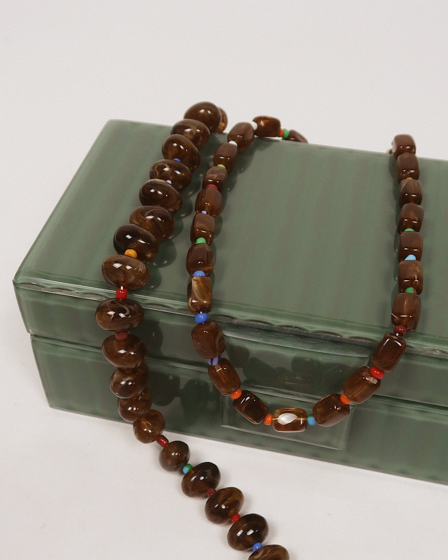 Karson Square Beaded Necklace