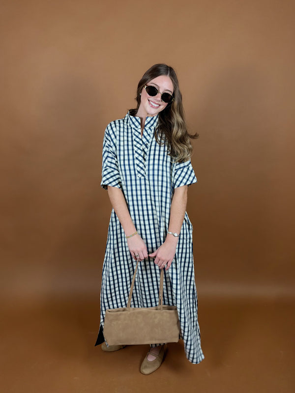 Uptown Plaid Maxi