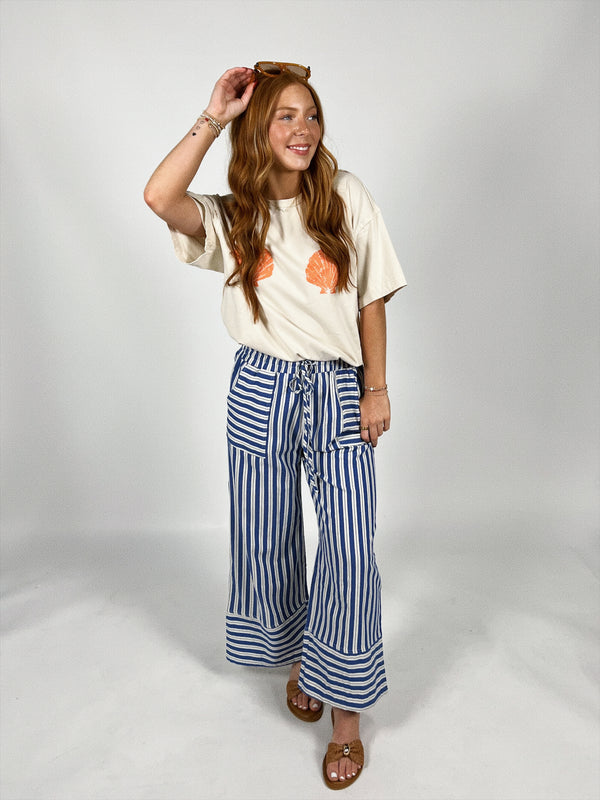 All About It Stripe Wide Leg Pants