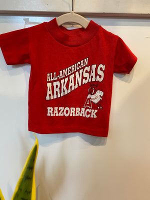 KIDS : All American Arkansas Razorback Tee: 6 months (#103)