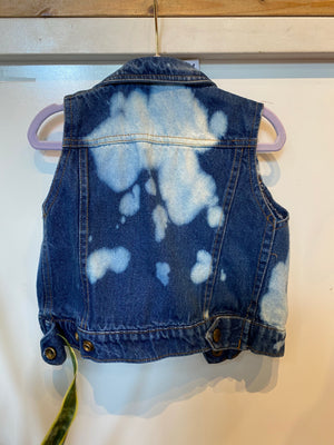KIDS : Acid Wash Denim Vest : 18month (#2)