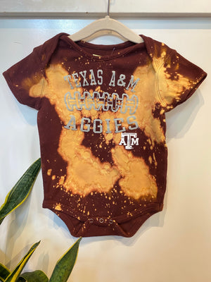 KIDS : Texas A&M Aggies Acid Wash Onesie : 24 month (#18)