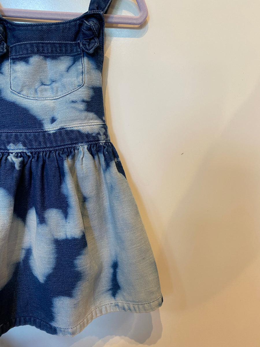 KIDS : Acid Wash Denim Dress : 18 month (#5)