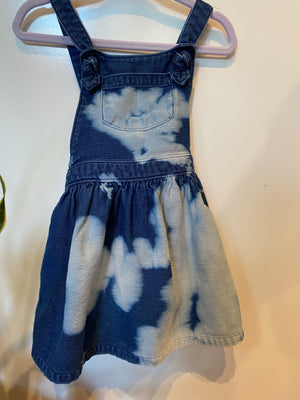 KIDS : Acid Wash Denim Dress : 18 month (#5)