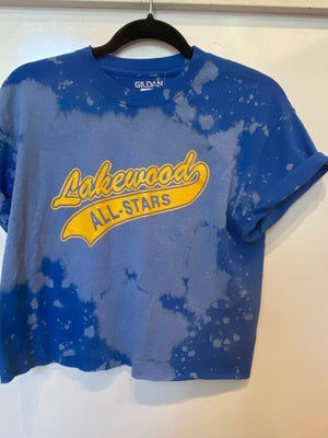 Lakewood All Stars Crop Tee : size Med  (#188)