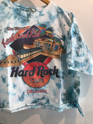 Hard Rock Orlando Tie Dye Crop Tee