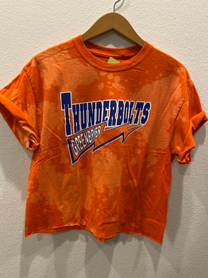 Greenbrier Thunderbolts Crop Jersey Tee : Size Med  (#220)