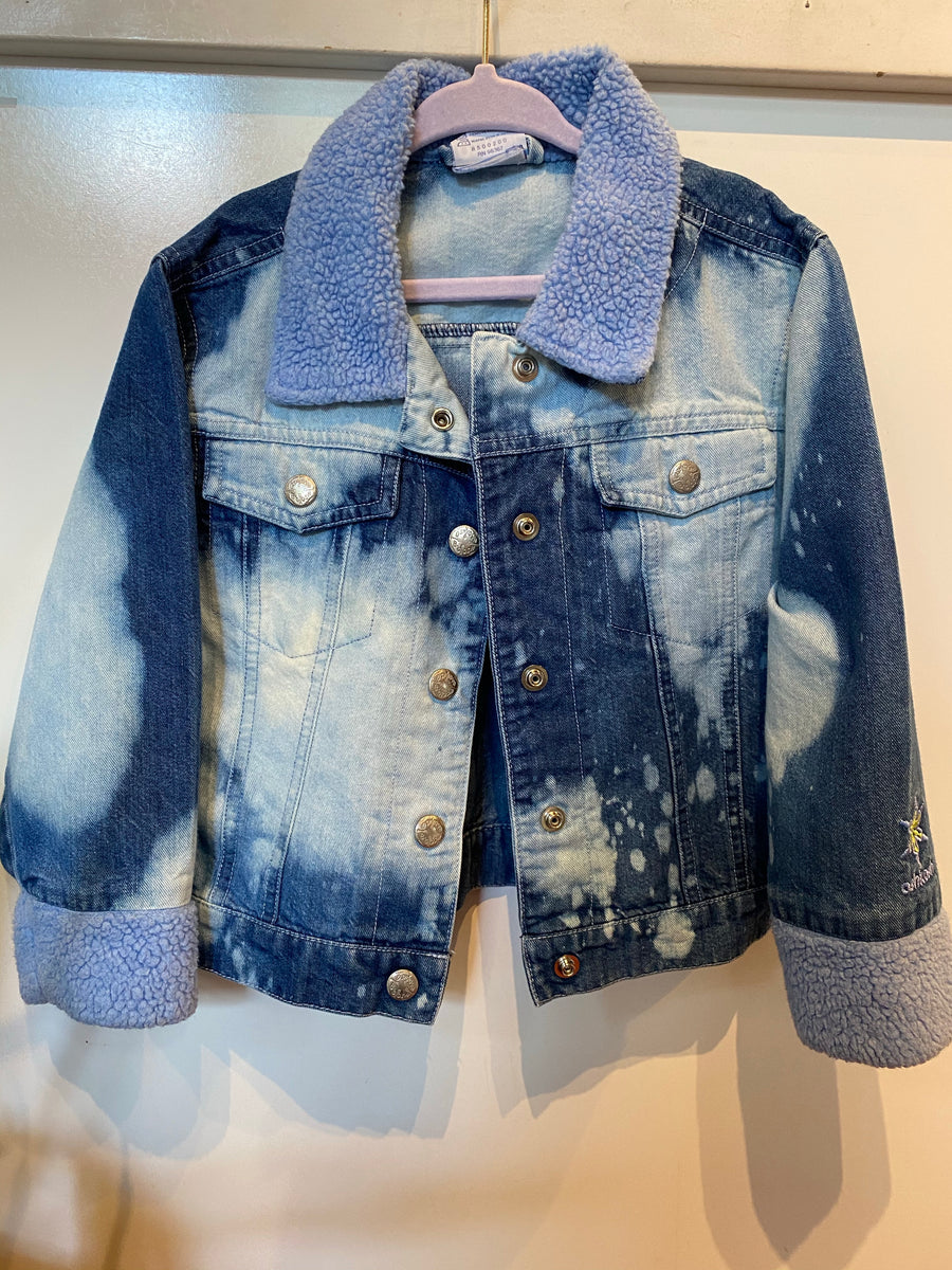 KIDS : Acid Wash Denim Jacket : 5T (#6)